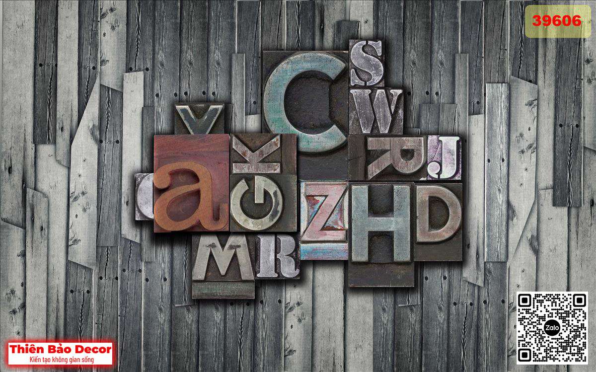 Tranh dán tường Barber shop 1