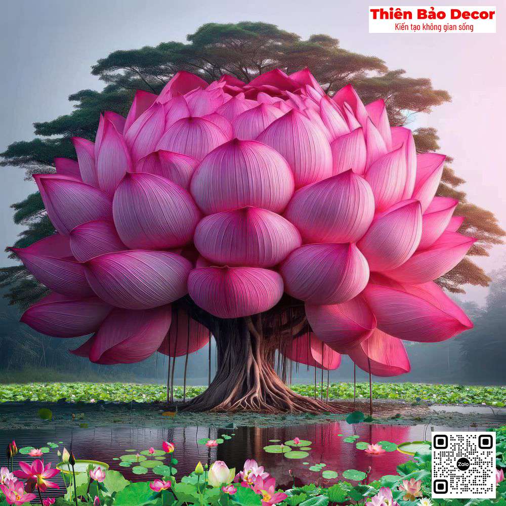 Tranh cây bồ đề 1