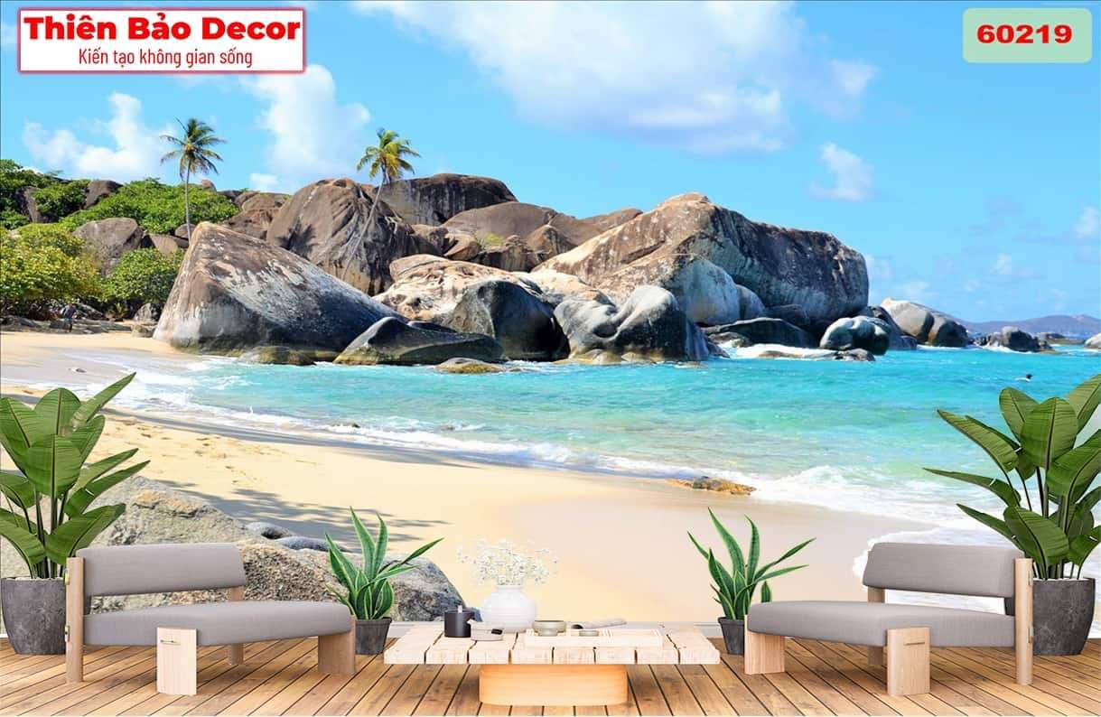 Tranh 3D cảnh biển 01