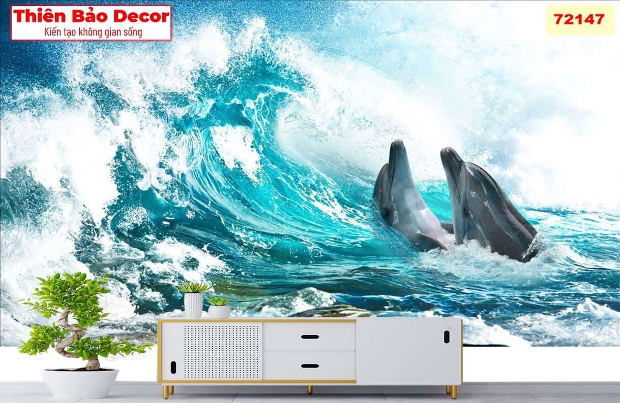 Tranh 3D cảnh biển 01