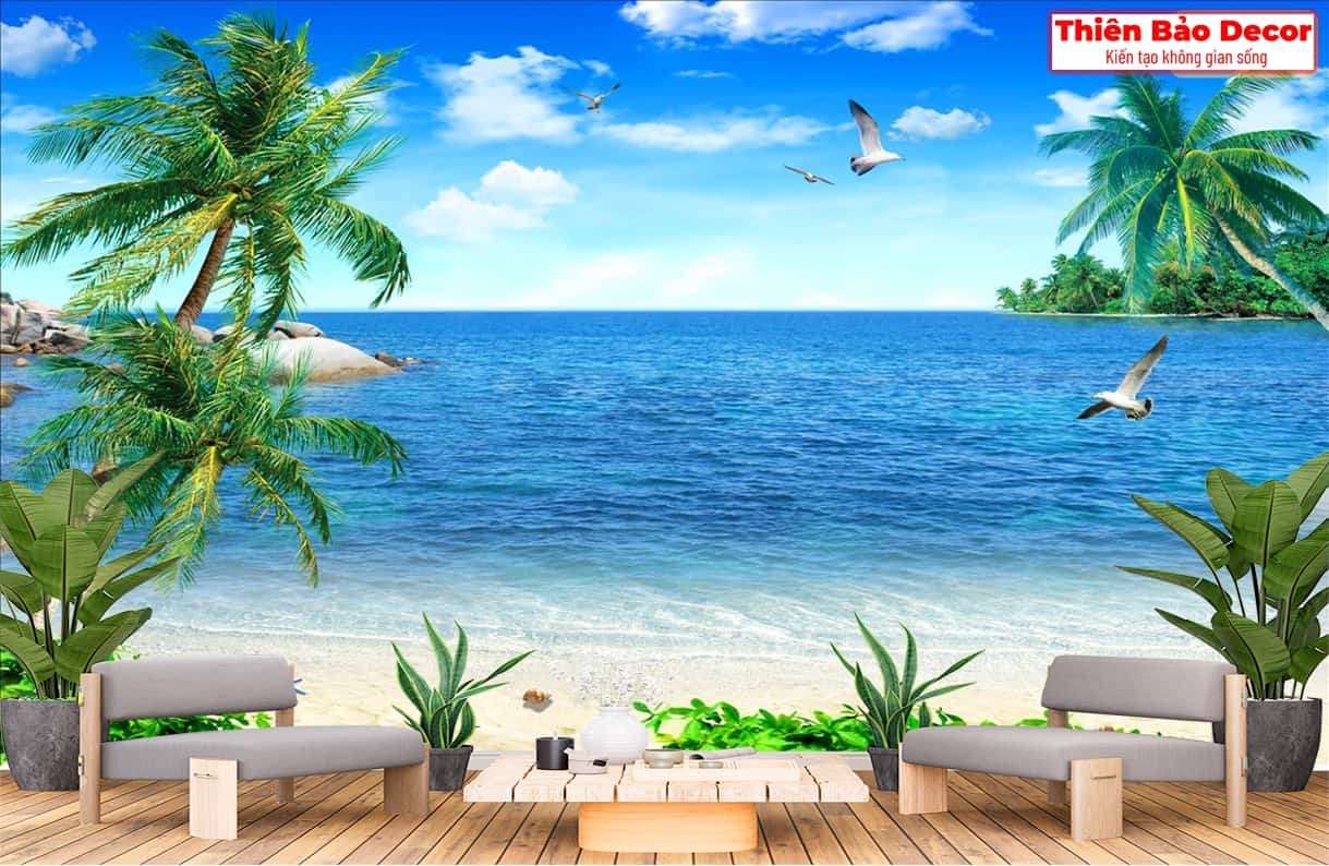 Tranh 3D cảnh biển 01