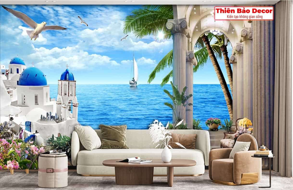Tranh 3D cảnh biển 01