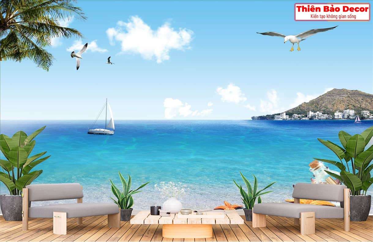 Tranh 3D cảnh biển 01