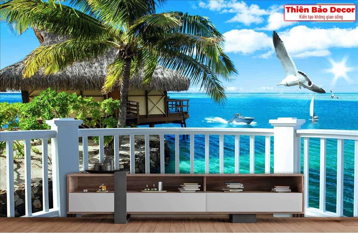Tranh 3D cảnh biển 01