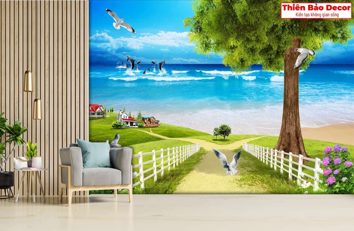 Tranh 3D cảnh biển 01