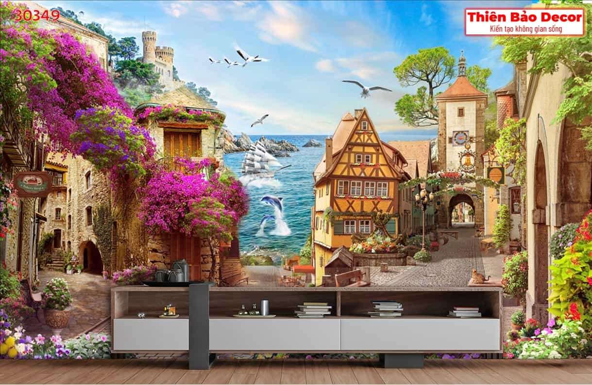 Tranh 3D cảnh biển 01