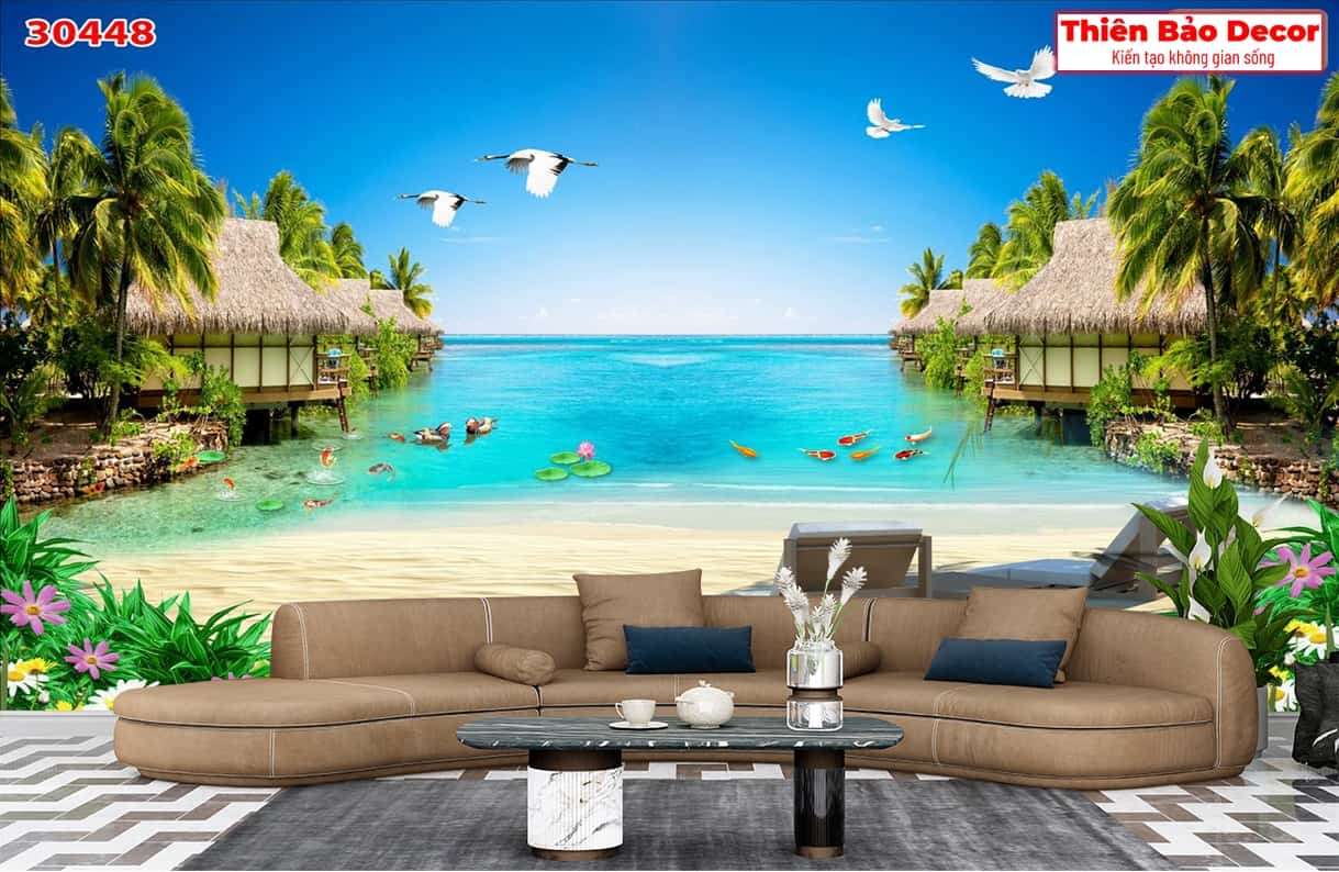 Tranh 3D cảnh biển 01