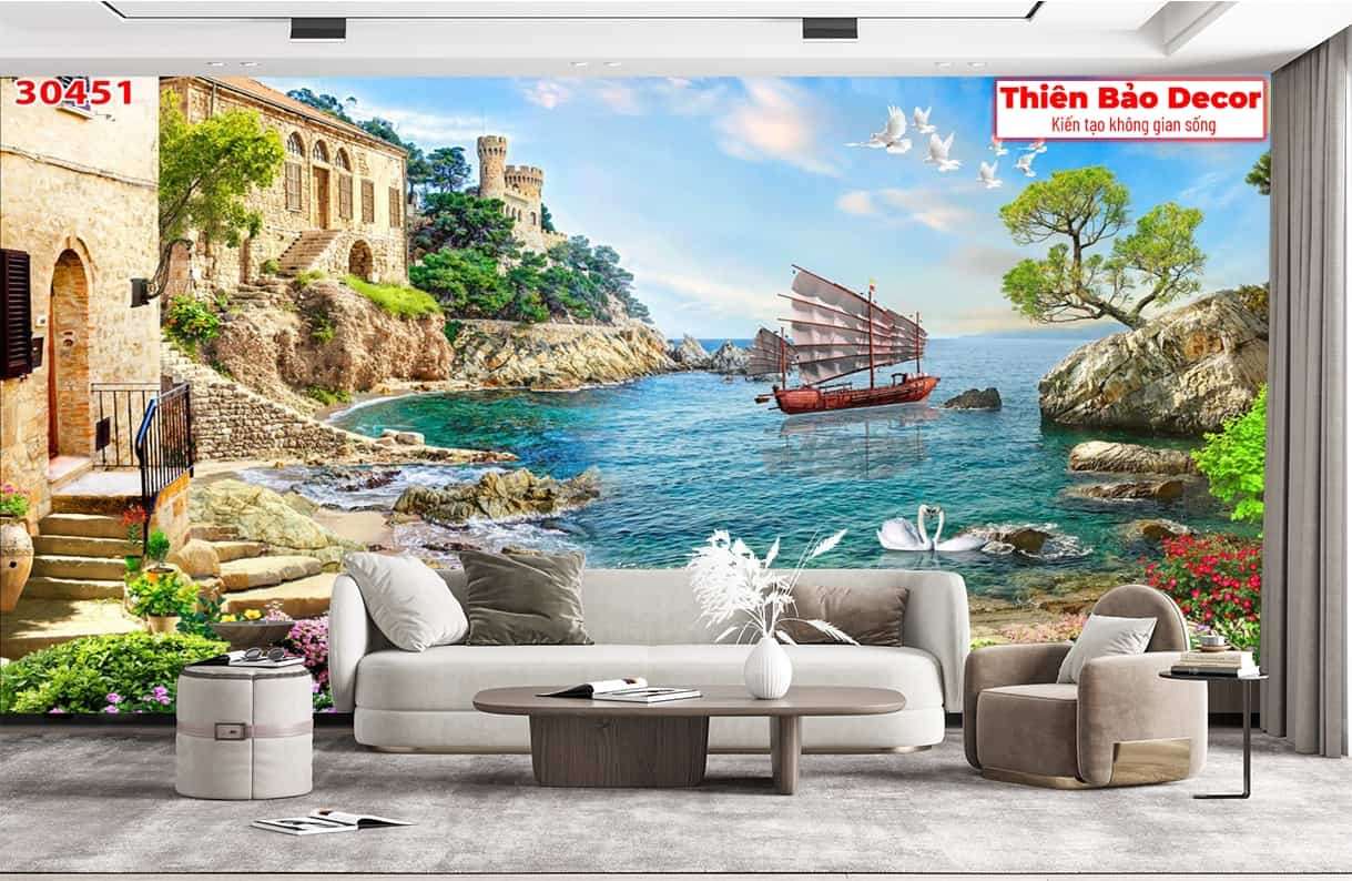 Tranh 3D cảnh biển 01