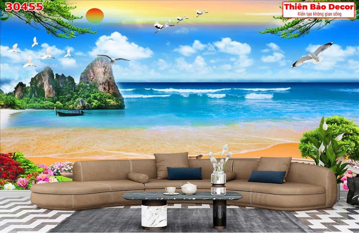 Tranh 3D cảnh biển 01