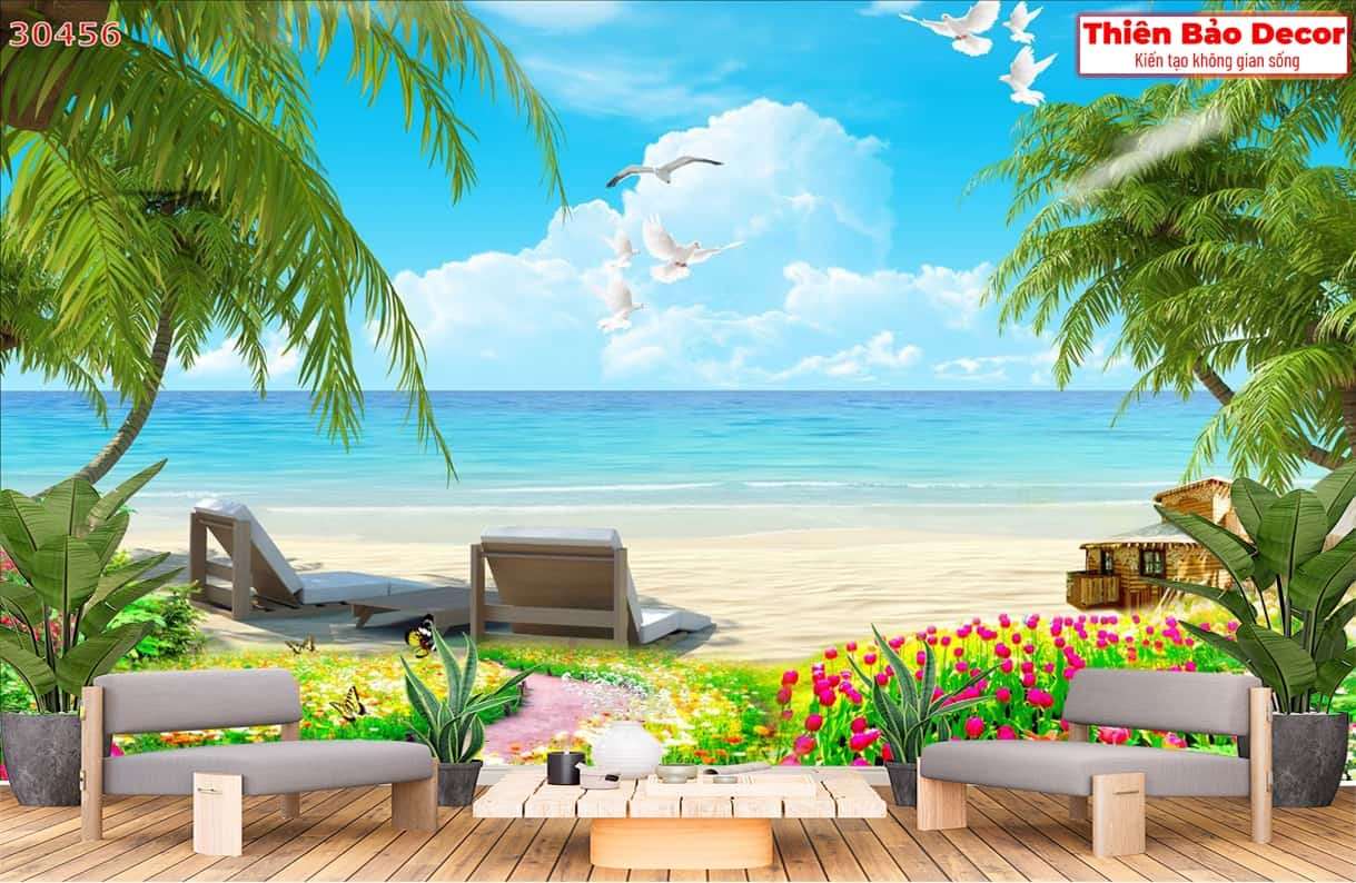 Tranh 3D cảnh biển 01
