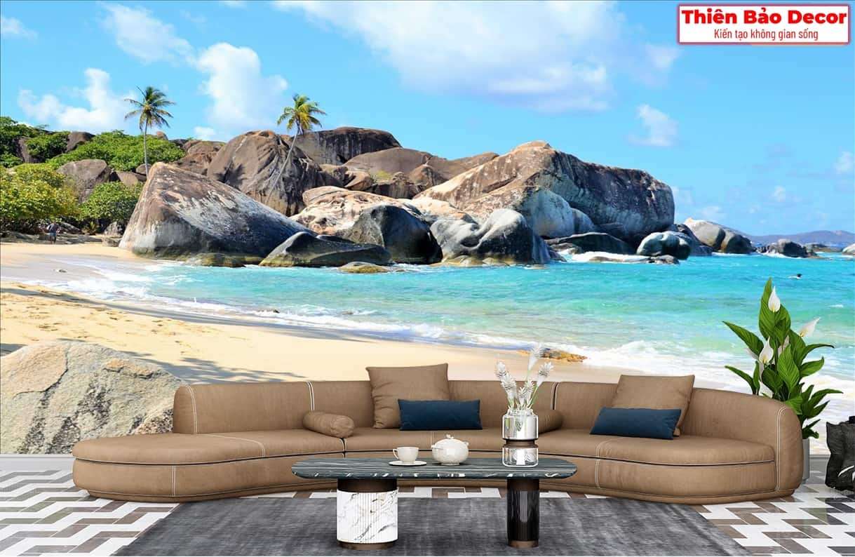 Tranh 3D cảnh biển 01