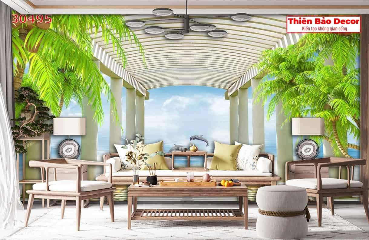 Tranh 3D cảnh biển 01