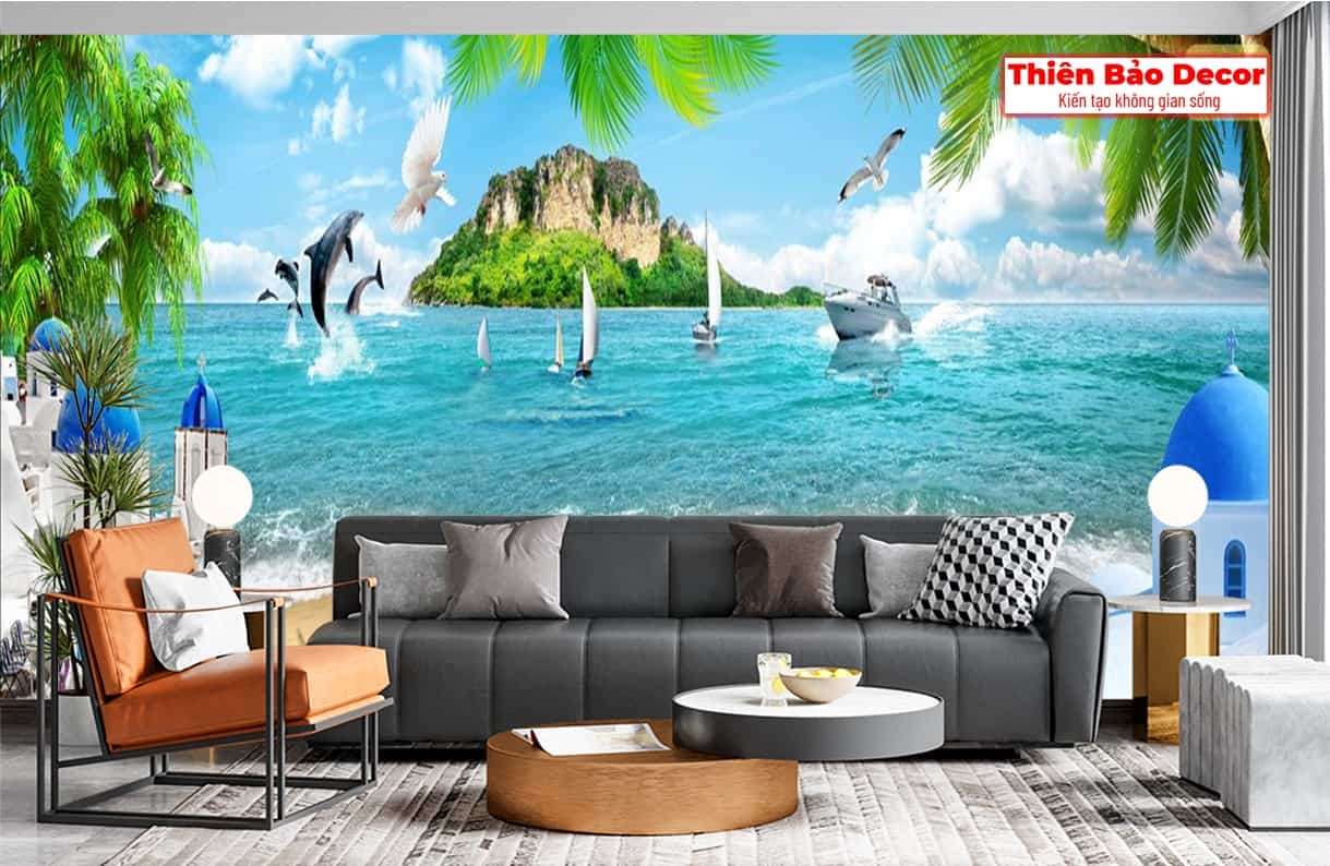 Tranh 3D cảnh biển 01