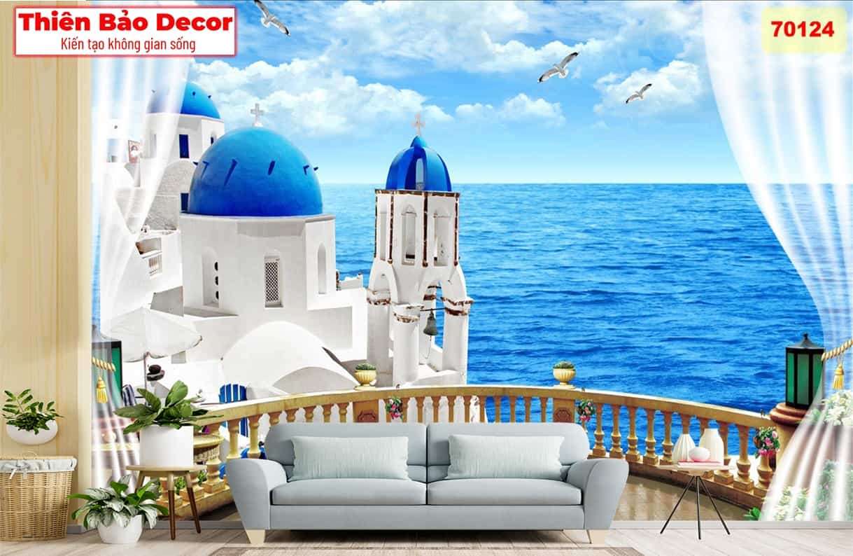 Tranh 3D cảnh biển 01