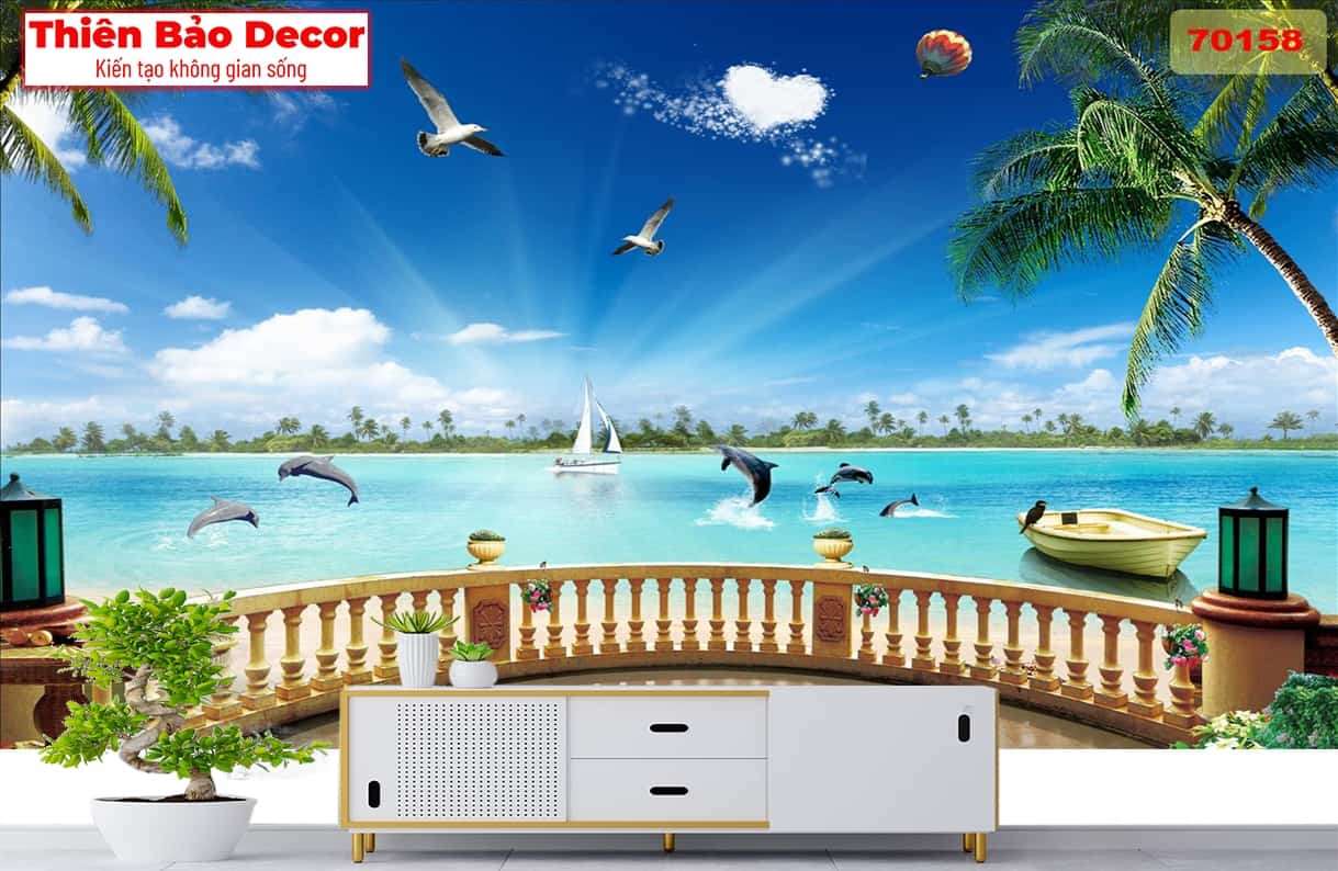 Tranh 3D cảnh biển 01