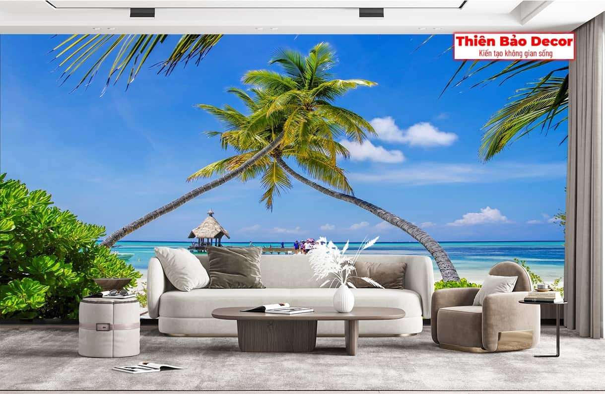 Tranh 3D cảnh biển 01