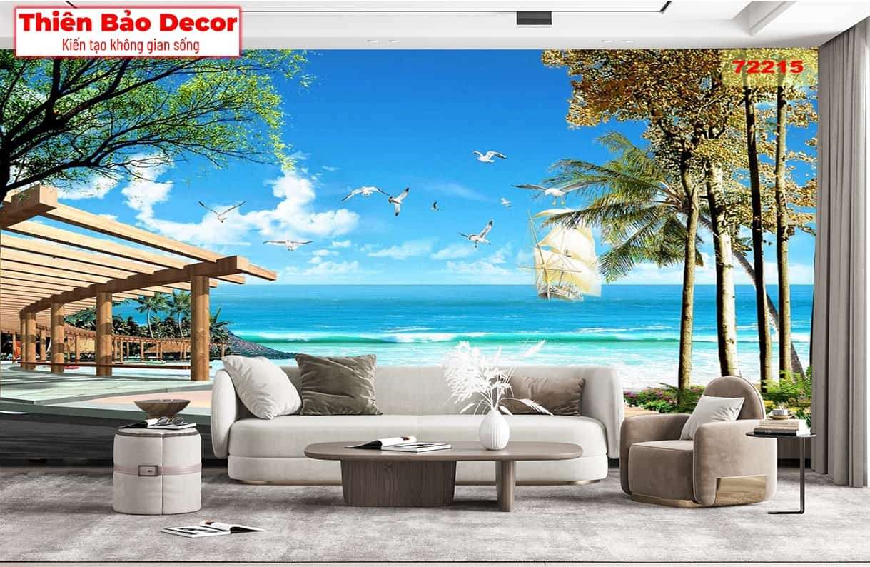 Tranh 3D cảnh biển 01