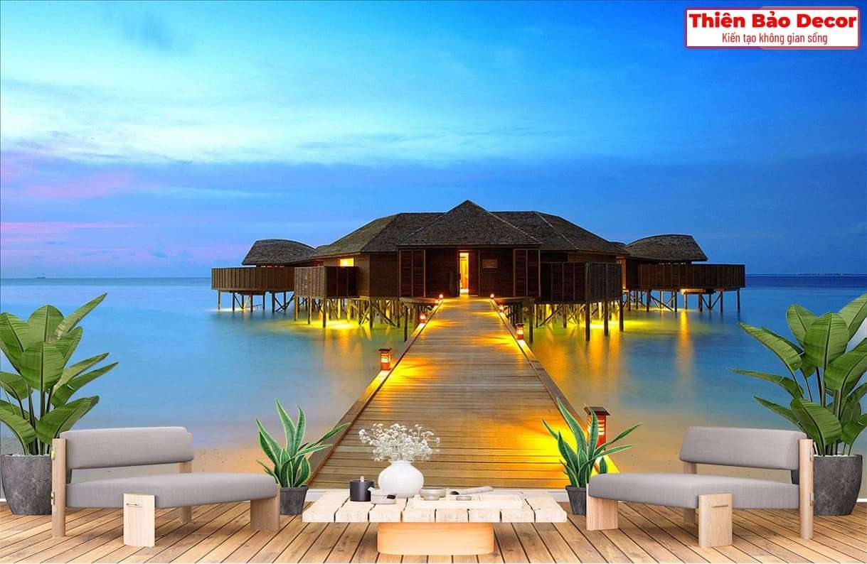 Tranh 3D cảnh biển 01