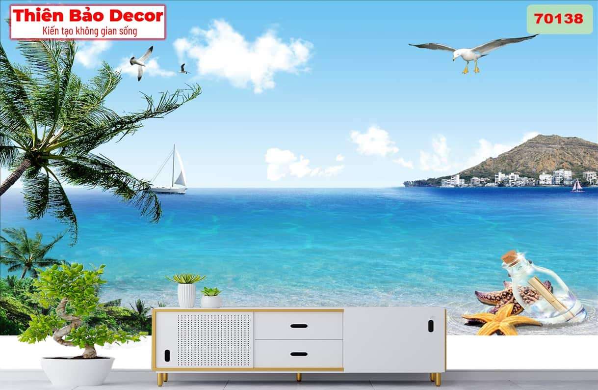 Tranh 3D cảnh biển 01