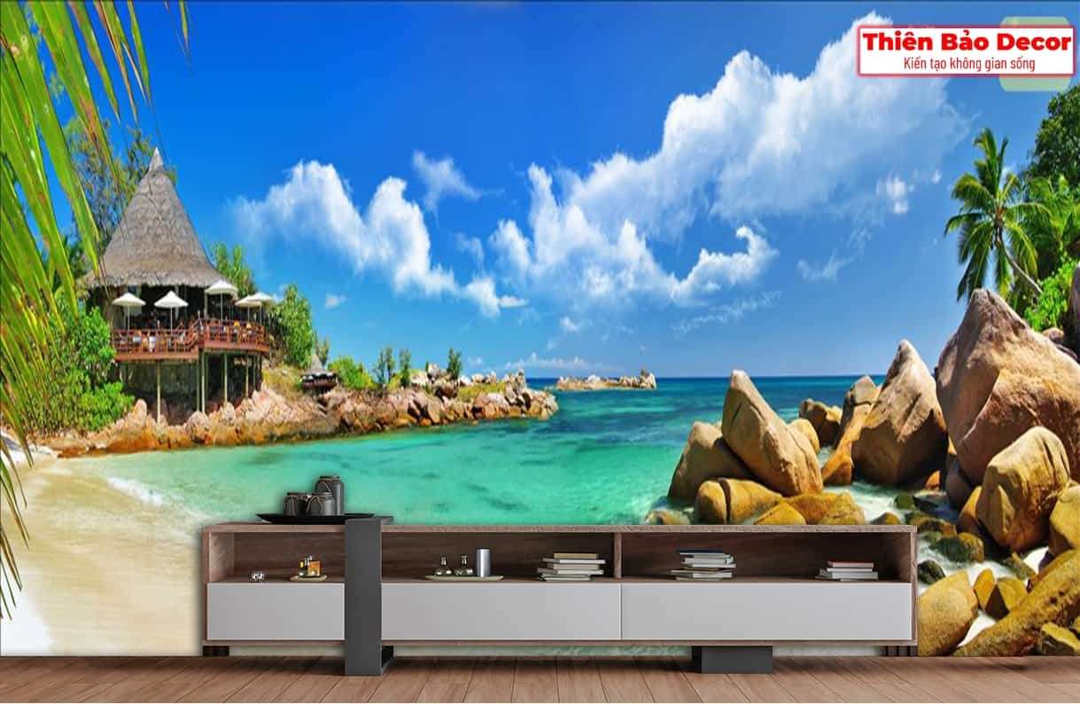 Tranh 3D cảnh biển 01