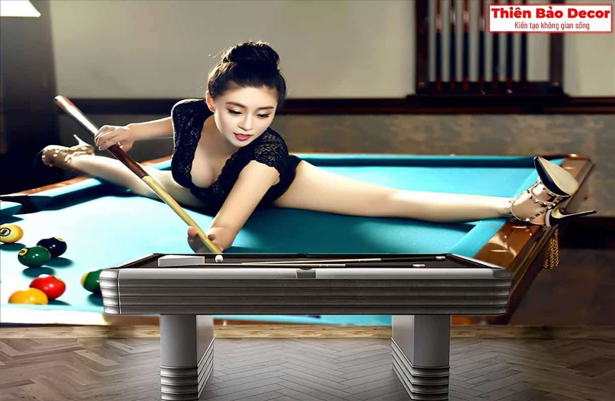 Tranh dán tường quán bida 01