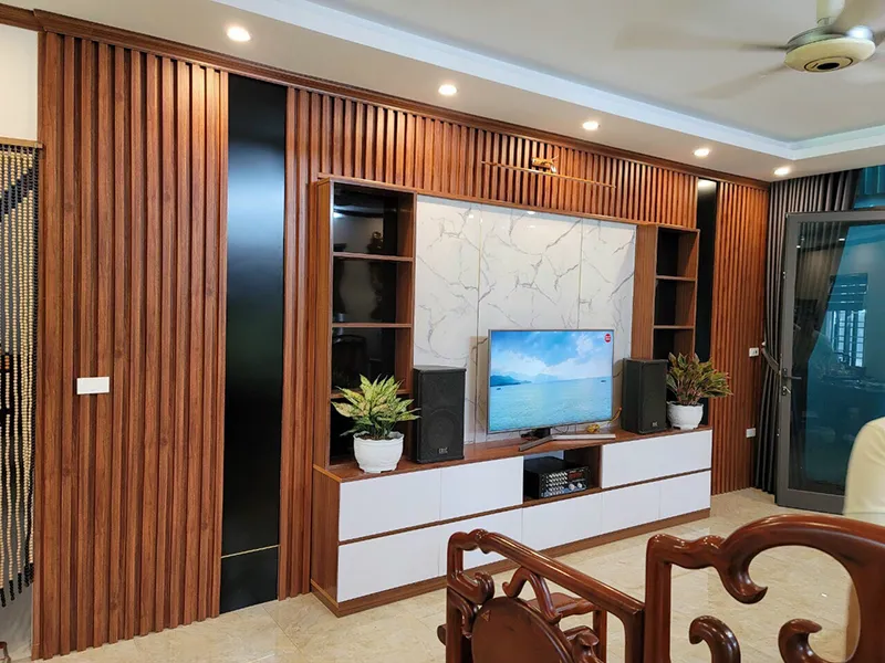 Mẫu vách lam sóng pvc nano đẹp mới nhất