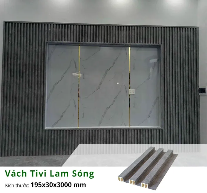 Mẫu vách lam sóng pvc nano đẹp mới nhất