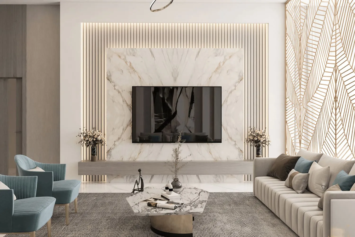 Mẫu vách lam sóng pvc nano đẹp mới nhất