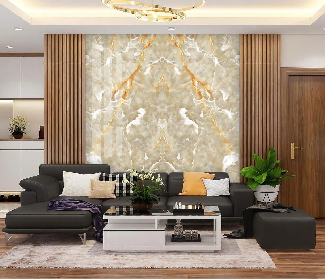 Mẫu vách lam sóng pvc nano đẹp mới nhất