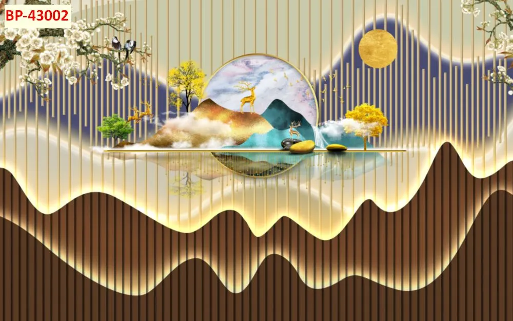 Mẫu tranh lam sóng 2026 đẹp phần 1