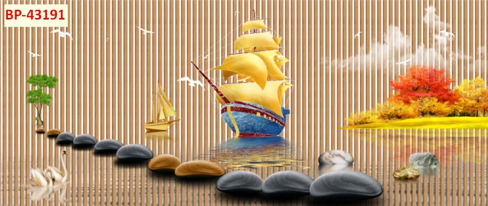 Mẫu tranh lam sóng 2026 đẹp phần 1