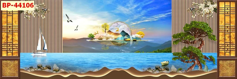 Mẫu tranh lam sóng 2026 đẹp phần 1