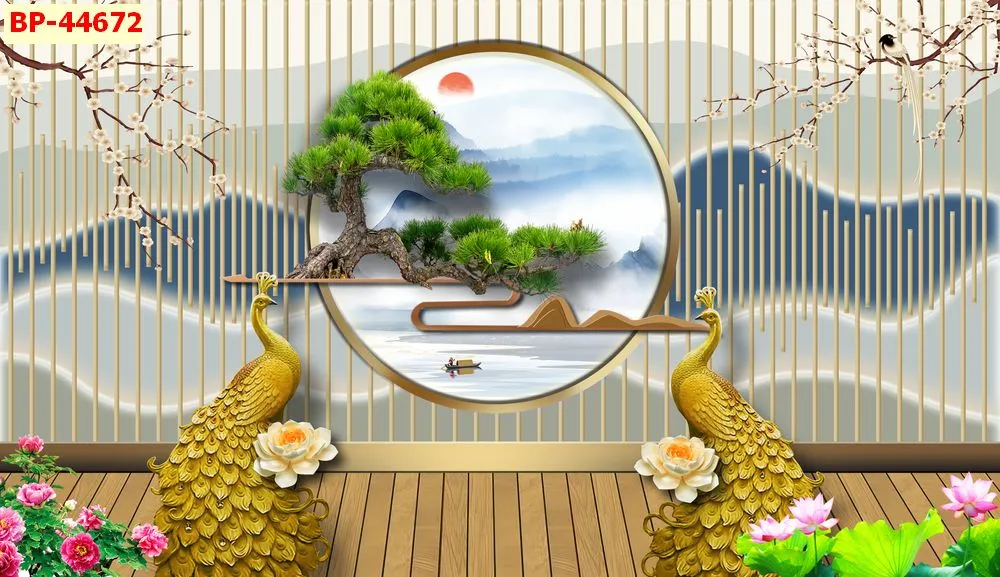 Mẫu tranh lam sóng 2026 đẹp phần 1