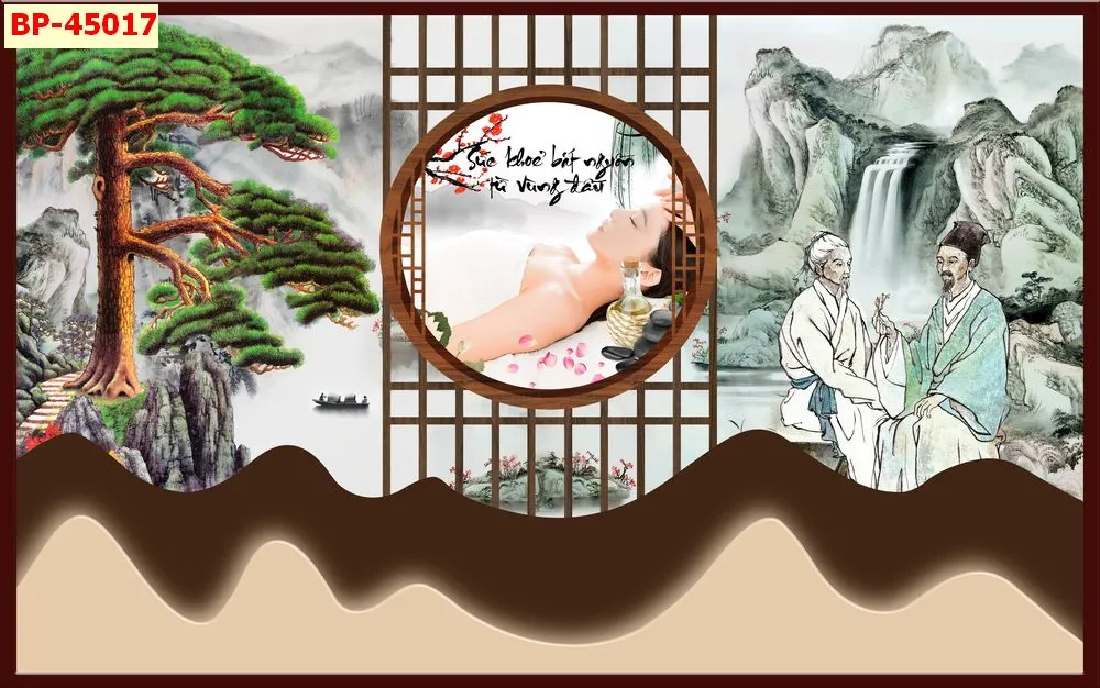 Mẫu tranh lam sóng 2026 đẹp phần 1