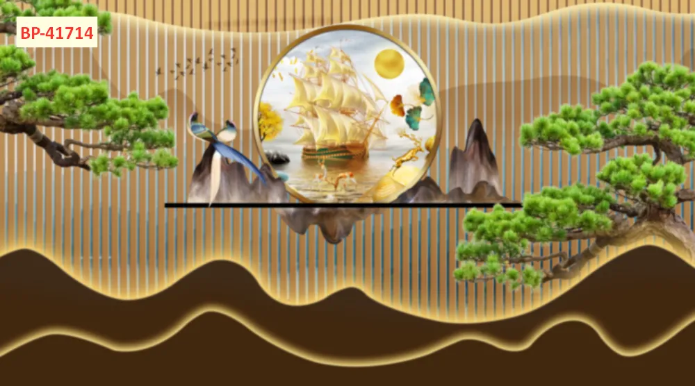 Mẫu tranh lam sóng 2026 đẹp phần 1