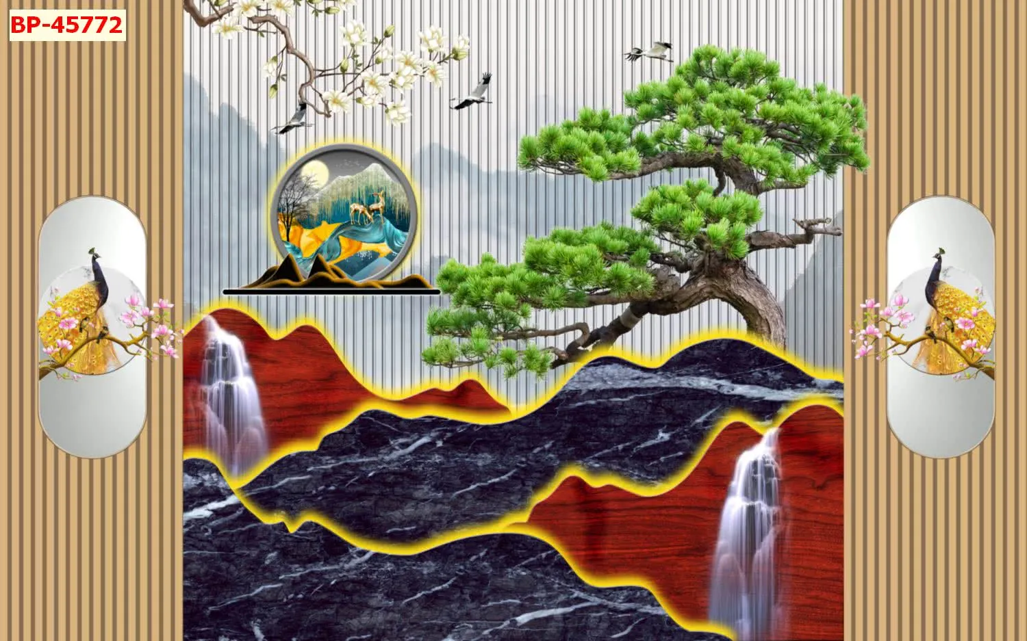 Mẫu tranh lam sóng 2026 đẹp phần 1