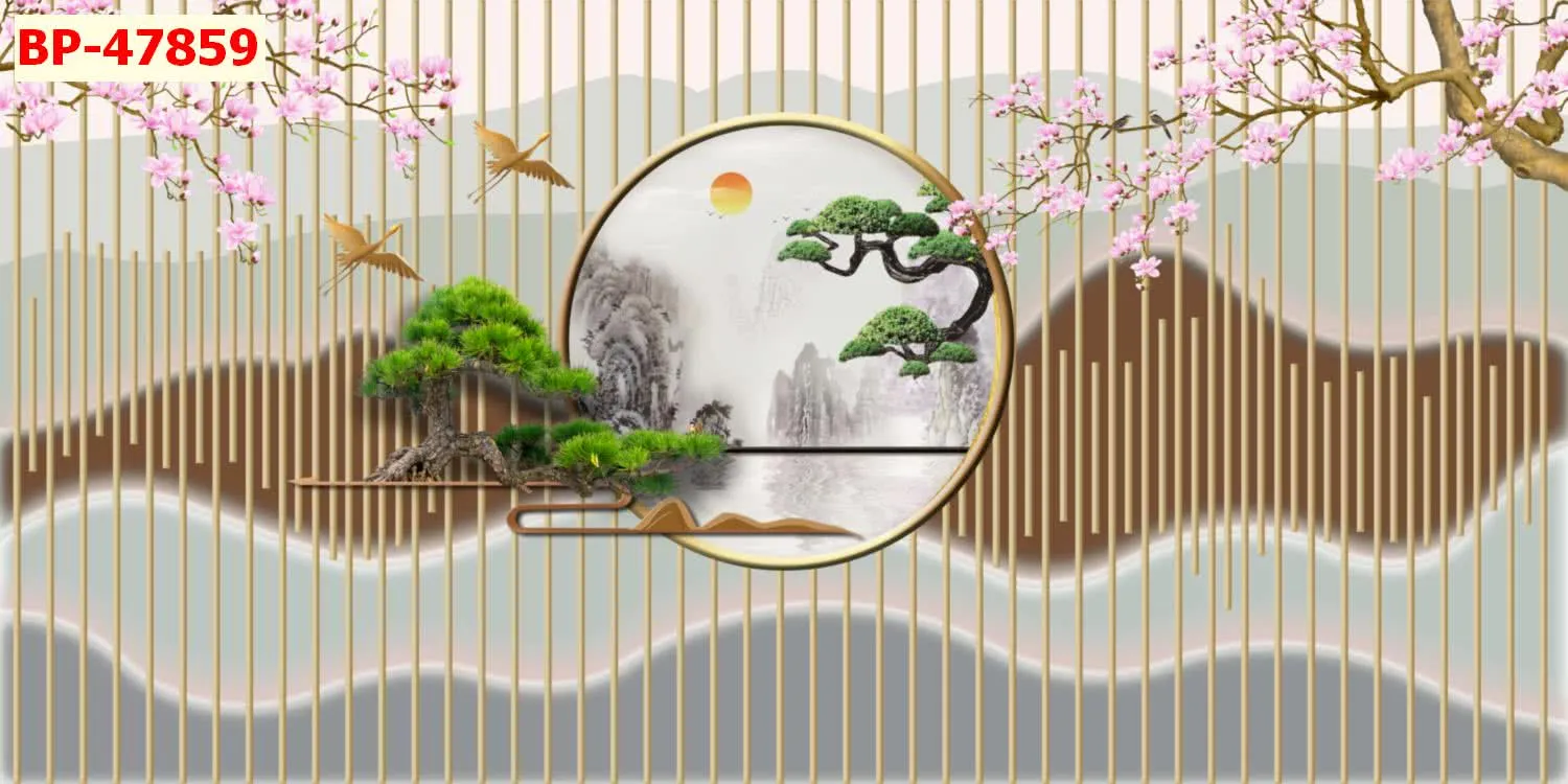 Mẫu tranh lam sóng 2026 đẹp phần 1