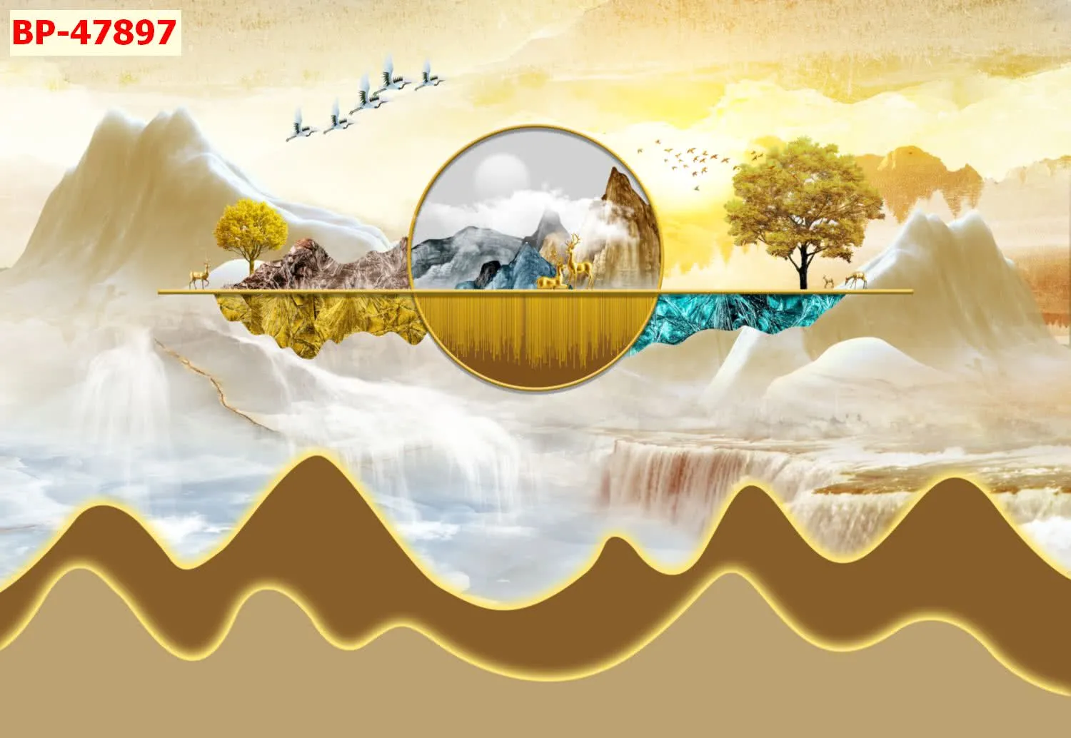 Mẫu tranh lam sóng 2026 đẹp phần 1