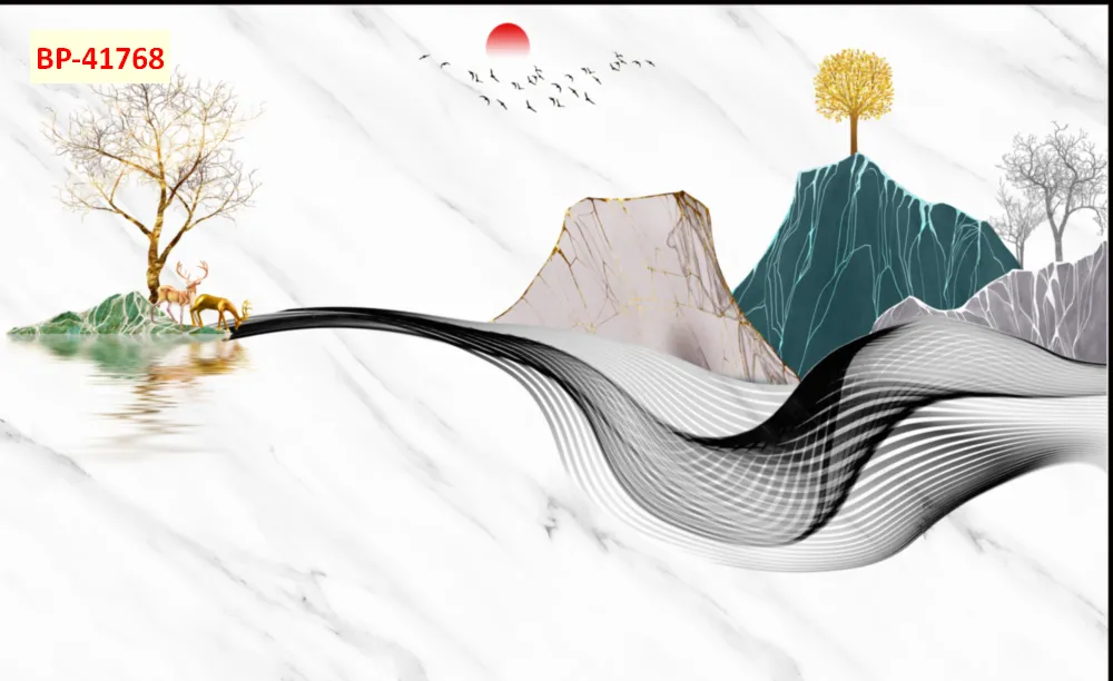 Mẫu tranh lam sóng 2026 đẹp phần 1