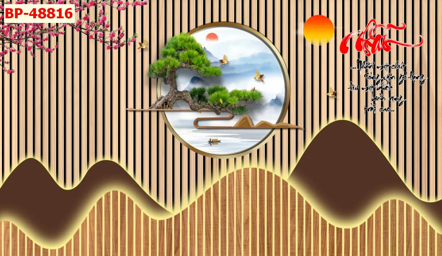 Mẫu tranh lam sóng 2026 đẹp phần 1