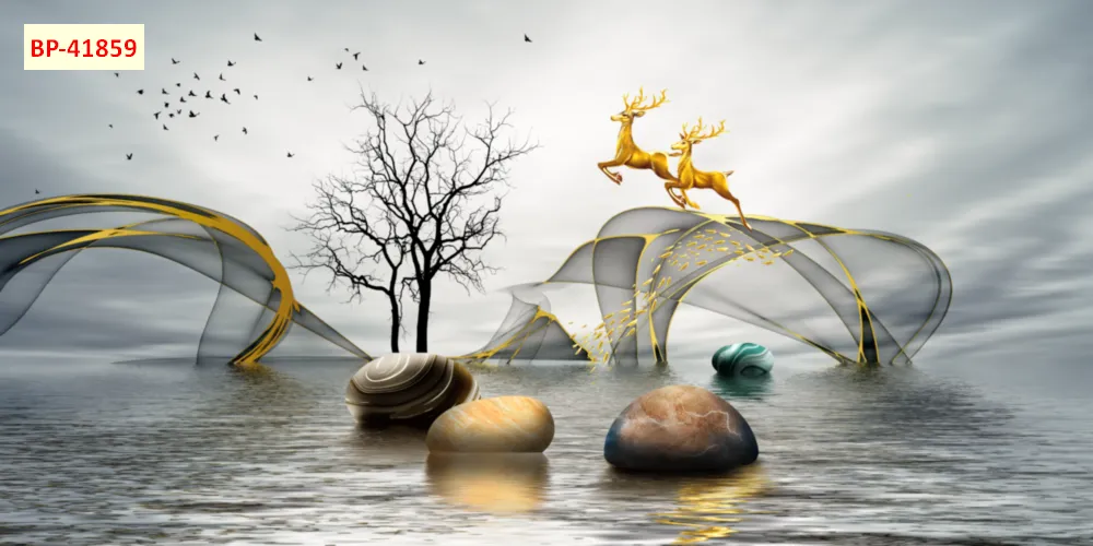 Mẫu tranh lam sóng 2026 đẹp phần 1