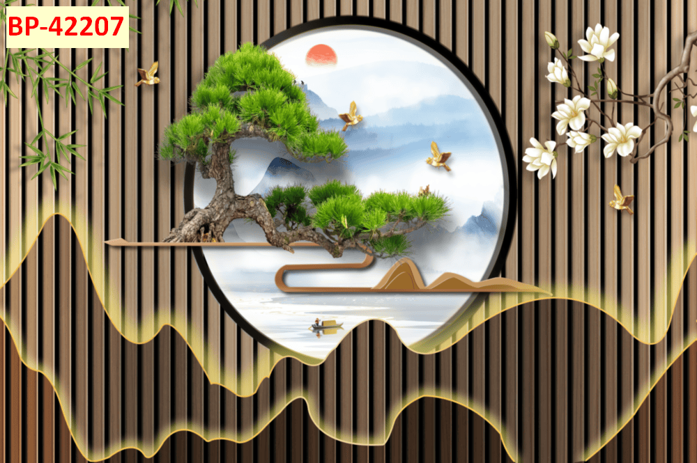 Mẫu tranh lam sóng 2026 đẹp phần 1